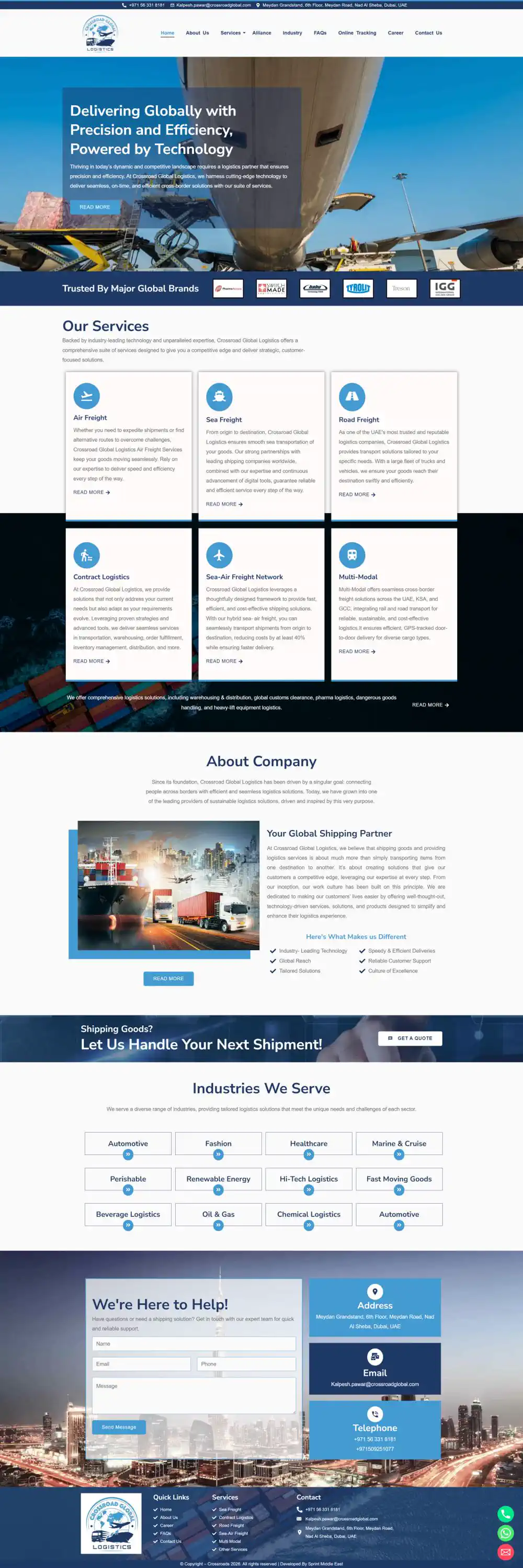 Crossroad Global website showcase