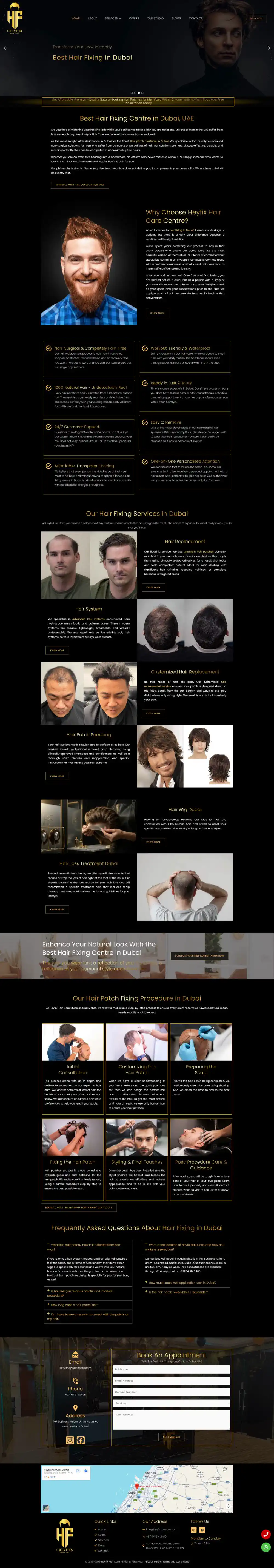 Hey Fix Haircare website showcase